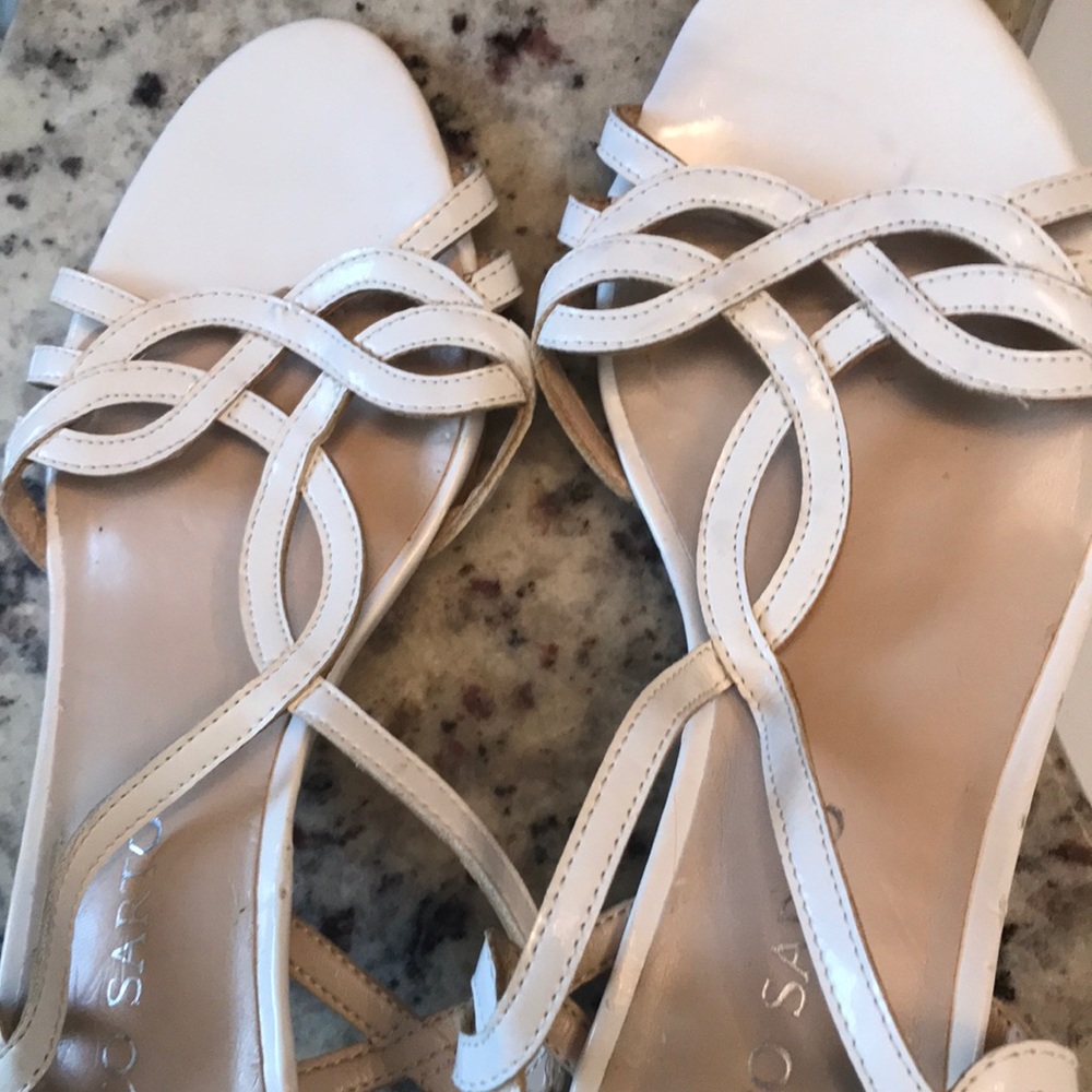 White high heels